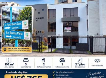 Departamento de 3 habitaciones, Lima · Alquiler en San Borja – Dpto. de 03 Dorm. + 01 Cochera en Chacarilla, Cerca Al Pentagonito