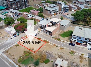 Terreno / Lote · 263m² · Ocasión Lote en Venta263.57 m² (17.52x15)cal Las Poncianas Mz C15 Urb. Las Palmeraetapa 1 en Esquina