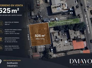 Terreno / Lote · 525m² · Zonificación Industrial 1 - Venta Terreno 525 m² - Frente a Planta de Laive - Santa Clara - Ate