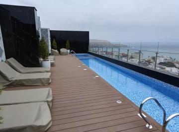 Departamento · 53m² · 2 Dormitorios · 1 Estacionamiento · Barranco Límite con Miraflores | Full Amoblado | Piscina | Coworking | Cochera | S/ 3,000