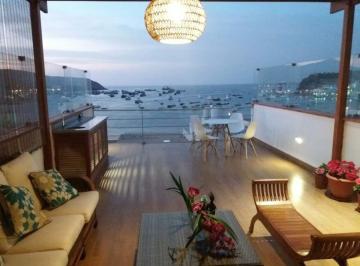 Departamento de 3 habitaciones, Lima · Duplex con Vista Al Marplaya Naplo - Pucusana (Completamente Amoblado) con Terraza Amplia - 2do Piso