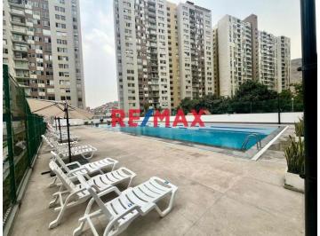 Departamento de 3 habitaciones, Lima · Departamento Semi Amoblado en Alquiler en El Agustino, 73 m²