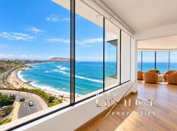 Departamento de 3 habitaciones, Lima · Lujo Frente Oceano Pacifico 3dorm Amoblado Miraflores