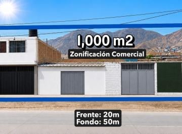 Terreno / Lote · 1000m² · Vendo Terreno en Av con Zonificación Cz - 1000 m² - Manchay