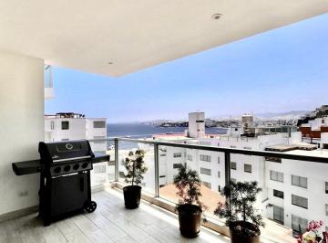 Departamento de 3 habitaciones, Lima · Departamento Amoblado con Terraza y Vista Al Mar · Playa Los Embajadores, Santa María del Mar