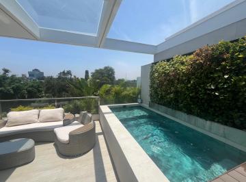 Departamento · 500m² · 4 Dormitorios · 3 Estacionamientos · Elegante Penthouse - Dúplex Frente a Parque con Piscina Privada y 3 Cocheras Paralelas