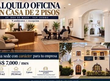 Oficina comercial , Lima · Alquilo Casa Para Oficinas en Esquina | San Isidro – Av Dos de Mayo | 9 Ambientes + Recepción