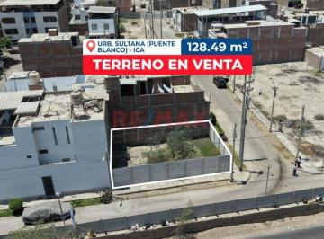 Terreno / Lote , Ica · Venta de Terreno en Esquina en Urb. Sultana Puente Blanco