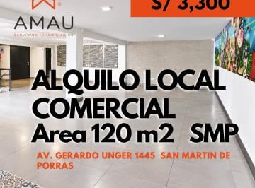 Local comercial , Lima · Alquiler Local Comercial en Zona de Alto Transito San Martin de Porras