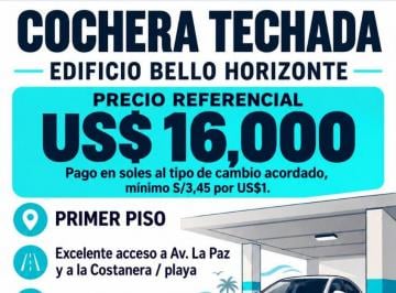 Garage , Lima · Cochera Techada en Venta – Av La Paz, San Miguel