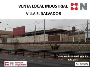 Nave industrial · 4381m² · Venta Terreno Industrial - Panamericana Sur - Ves - 4,381 m²