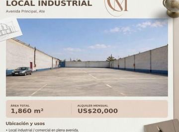 Nave industrial , Lima · Excelente Local Industrial Para Almacen en Alquiler