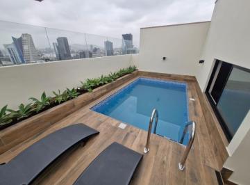 Departamento de 2 habitaciones, Lima · Departamento de Estreno con Cochera S/ 2,800 Negociable Piso 14 - Surquillo Límite San Isidro