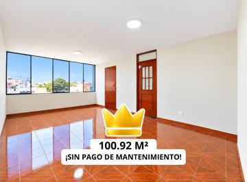 Departamento de 3 habitaciones, Lima · (El) ¡Amplio Dpto de 100.92 m² y 3 Dorm. con Cuarto y Baño de Servicio, en Salamanca, Ate!