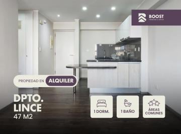 Departamento · 46m² · 1 Dormitorio · 1 Estacionamiento · Alquiler Departamento en Lince 1 Habitación con Aire Acondicionado