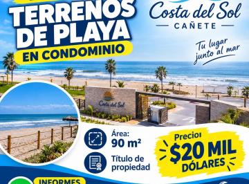Terreno / Lote , Cañete · Terreno de 90 m² en Venta en San Luis Cañete