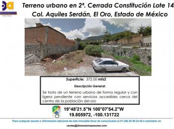 Terreno / Lote , El Oro · Se Vende Terreno Urbano