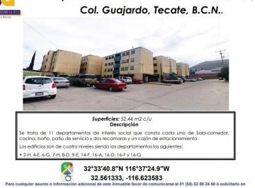 Departamento de 2 habitaciones, Tecate · Se Venden Departamentos de Interes Social