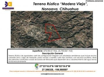 Terreno comercial , Nonoava · Se Vende Terreno Rustico