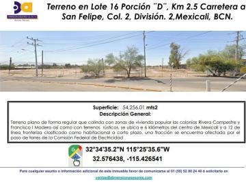Terreno comercial , Mexicali · Se Vende Terreno