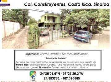 Casa de 3 habitaciones, Culiacán · Se Vende Casa / Copropiedad 50%