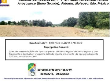 Terreno / Lote , Jilotepec · Se Venden Lotes de Terrenos Tipo Campestre