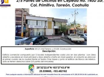 Oficina , Torreón · Se Venden Oficinas / Copropiedad 2/5 Partes