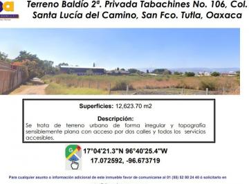 Terreno / Lote , Oaxaca de Juárez · Se Vende Terreno Baldio