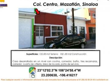 Casa de 3 habitaciones, Mazatlán · Se Vende Casa
