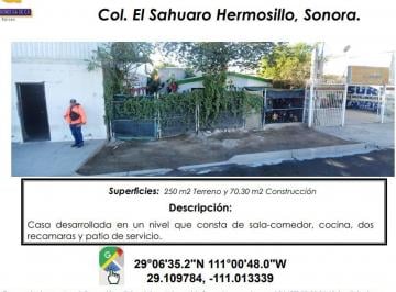 Casa de 2 habitaciones, Hermosillo · Se Vende Casa