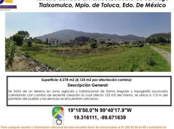 Terreno / Lote , Toluca · Se Vende Terreno