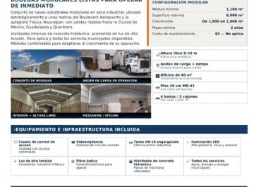 Nave industrial , Lerma · Nave Industrial en Renta Toluca