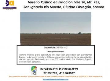 Terreno / Lote , San Ignacio Río Muerto · Se Vende Terreno Rustico