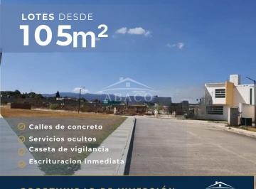 Terreno / Lote · 105m² · Lotes Economicos en Tulancingo, Se Acepta Crédito Infonavit