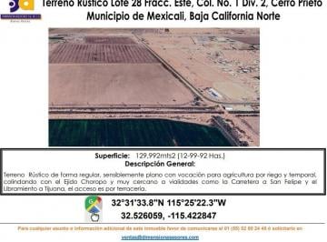Terreno / Lote , Mexicali · Se Vende Terreno Rustico