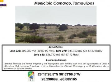 Terreno industrial , Camargo · Se Venden Tres Terrenos Rústicos