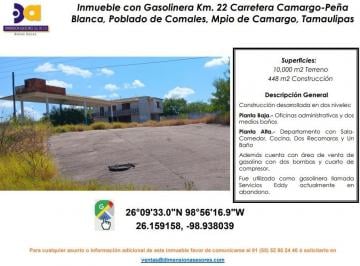 Terreno comercial , Camargo · Se Vende Inmueble Adaptado Para Gasolineria