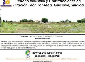 Terreno / Lote , Guasave · Se Vende Terreno Industrial con Construcciones