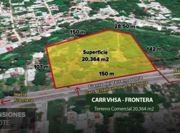 Terreno / Lote , Villahermosa · Terreno en Venta R/a Medellin y Madero Km 8 Carr. Vhsa. - Frontera