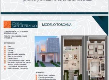 Casa en condominio · 133m² · 3 Recámaras · 2 Estacionamientos · Linda Casa en Paseo San Junipero