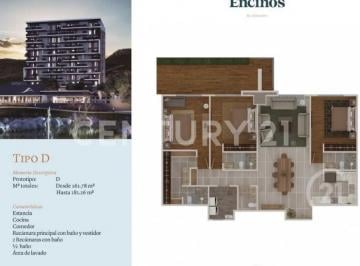 Departamento · 163m² · 3 Recámaras · 3 Estacionamientos · Departamento en Venta en Torre Altozano Chihuahua, Chih.