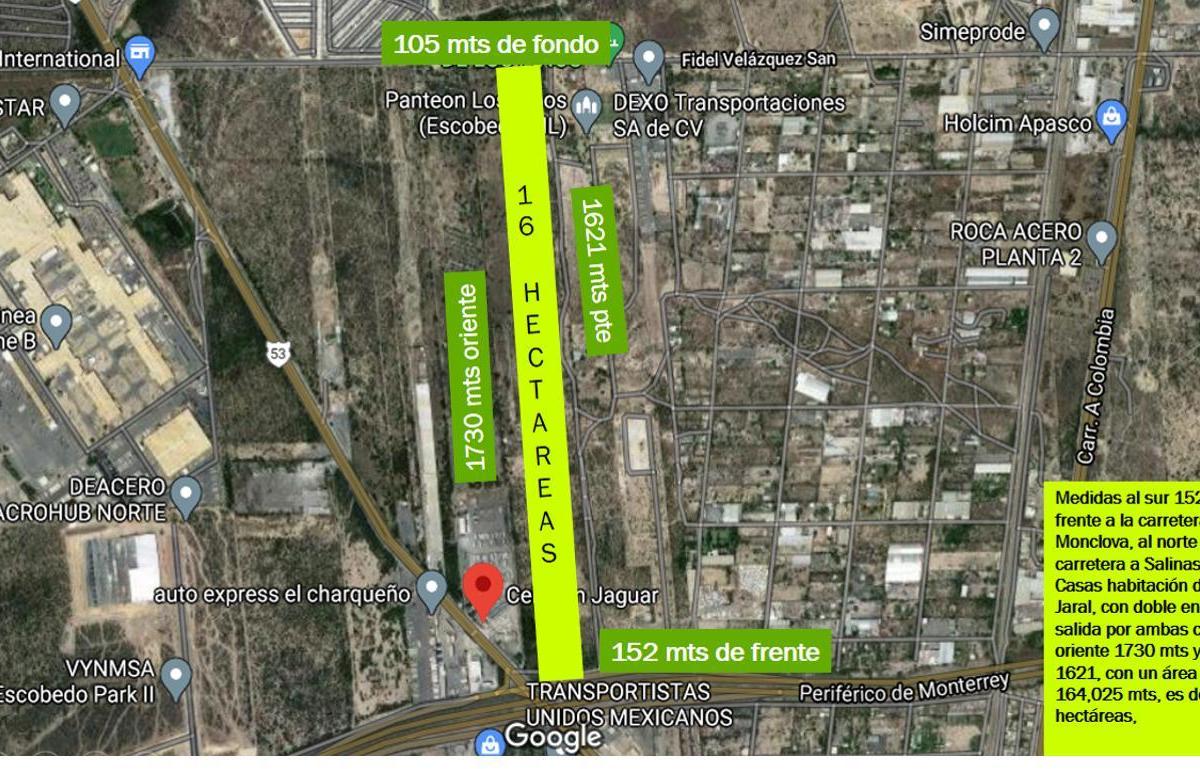 Land for Sale in Escobedo, NL – Residential and Industrial Use, Excellent Location – $1,500 m²