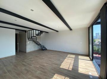 Departamento de 1 habitación, Cuauhtémoc · Departamento Penthouse en Renta en Colonia San Rafael con Terraza y Balcón