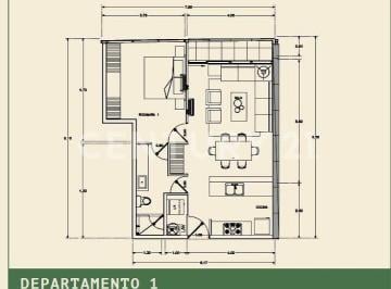 Departamento · 125m² · 3 Recámaras · 1 Estacionamiento · Departamento en Venta en San Nicolas de Los Garza
