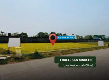 Terreno / Lote , Villahermosa · Lote Residencial N° 16 Privada 3 en Fracc San Marcos F - 900
