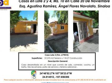 Casa de 3 habitaciones, Navolato · Se Vende Dos Casas