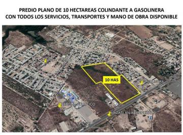 Terreno comercial , Mazatlán · Terreno de 10 Has Sobre La Carretera Internacional Al Sur