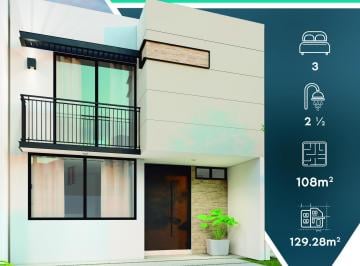 Casa · 129m² · 3 Recámaras · 2 Estacionamientos · Casa en Venta en Villa Diamante - (4)