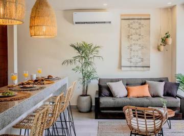 Fully equipped kitchen · Lovely Apt With Pool + Gym + Bbq With Amazing Jungle View