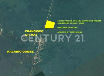 Terreno / Lote · 830000m² · Terreno en Venta en Francisco Hu - May, Tulum, Quintana Roo